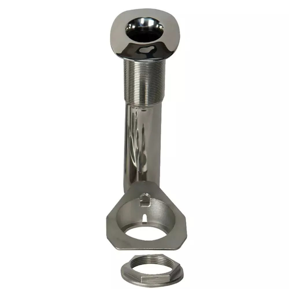 C.E. Smith 70 Series Screwless Flush Mount Rod Holder – 15 Degree – Stainless Steel – Cast Bottom – Black Liner – Boxed