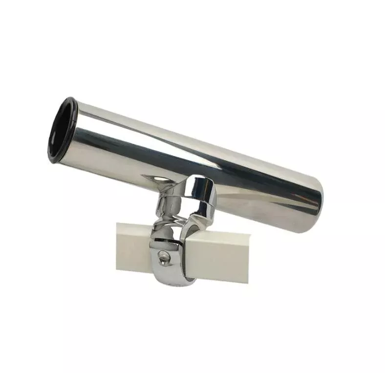 C.E. Smith Pontoon Square Rail Adjustable Clamp-On Rod Holder• 55108A