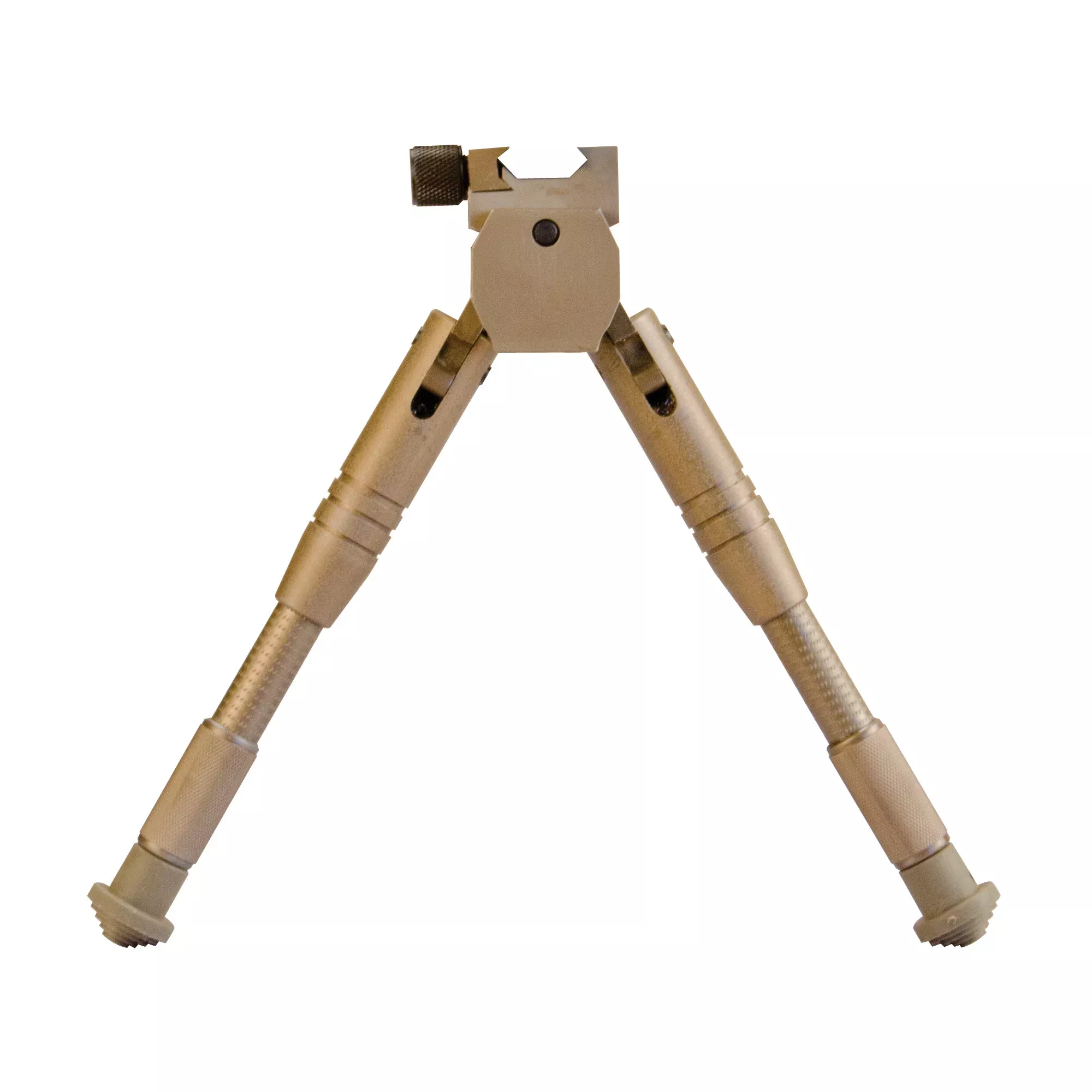 Caldwell AR Rifle Bipod Prone Model, Desert Tan, Picatinny Quick-Attach with Pivot & Cant, 534455