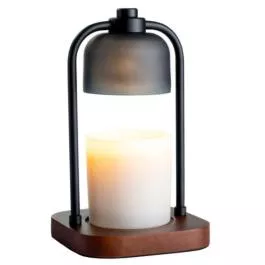 Candle Warmers Pendant Lantern – Black & Wood