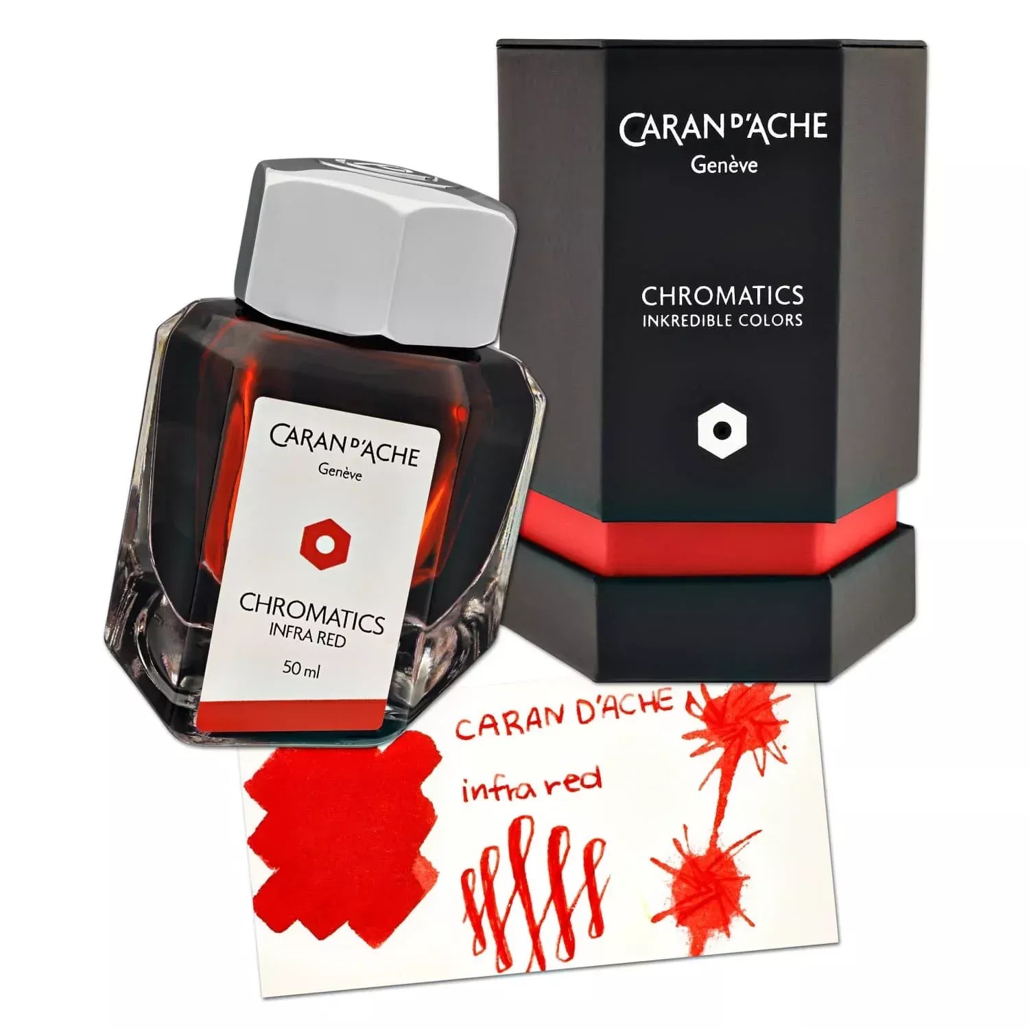 Caran d’Ache Infra Red Chromatics Bottled Ink 50mL