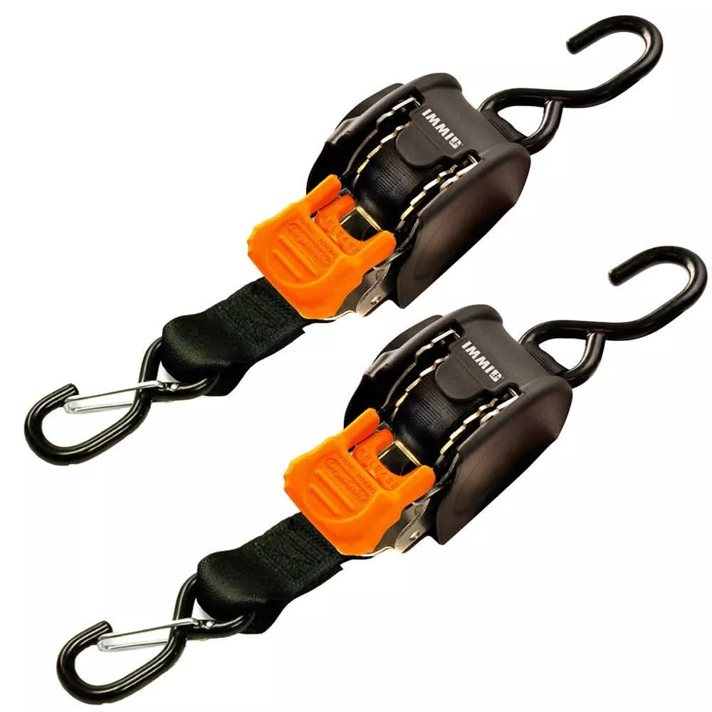 CargoBuckle Mini G3 Retractable Tie-Down withDual S-Hooks 1" x 72" - F111640
