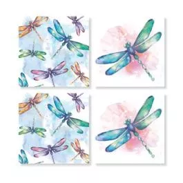 Carson Home Accents Coaster Set - Dragonfly
