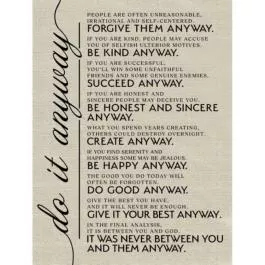 Carson Home Accents Do It Always Wall Decor
