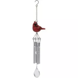 Carson Home Accents Mini Songbird Chime - 11 Inches - Cardinal