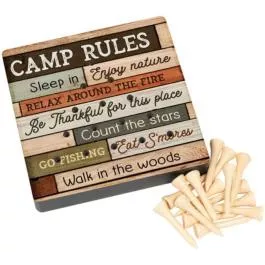 Carson Home Accents Peg Game – Cabin Rules
