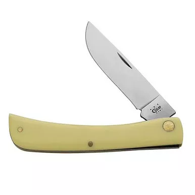 Case 00038 Sod Buster Pocket Knives Yellow CV Medium 3.7" Blade