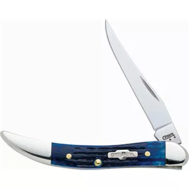 Case 02804 Small Blue Bone Texas Toothpick Pocket Knife 2.25" TS Blade