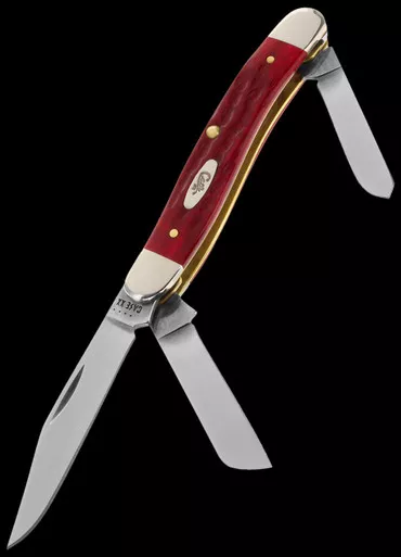 Case Medium Stockman Red Bone Folding Knife