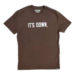 Catchin' Deers Men's Brown Its Down Tee