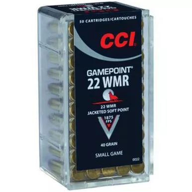 CCI 0022 Small Game GP 22 WMR 40 GR JSP 50 Rounds