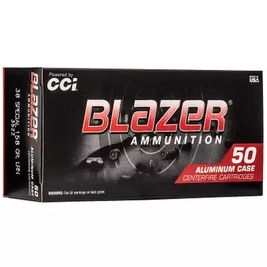 CCI 3522 Blazer Aluminum38 SPL 158 GR LRN 50 Rounds