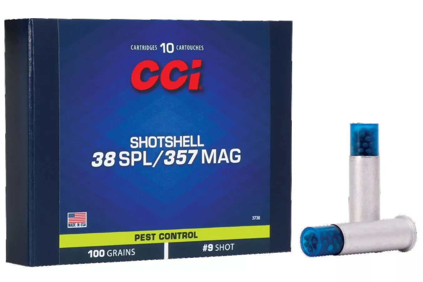CCI  38 Spl/357 Mag 100 gr #9 Aluminum Shotshell 10/Box