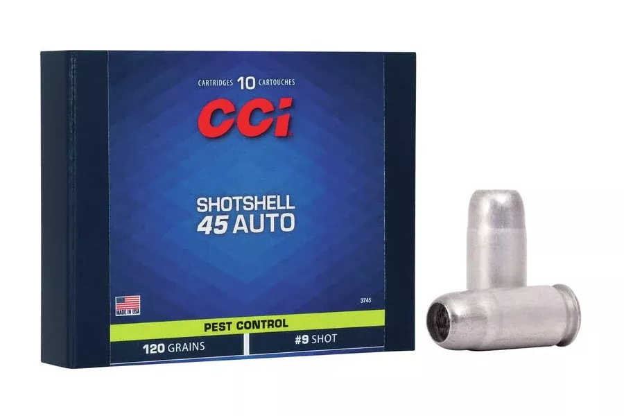 CCI 45 Auto 120 gr #9 Shot Aluminum 10/Box
