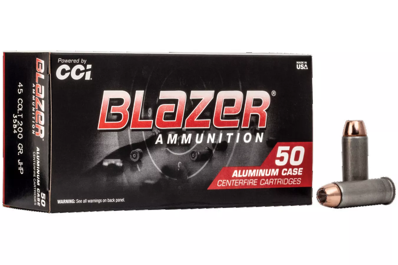 CCI  45 Colt 200 gr JHP Blazer Aluminum 50/Box