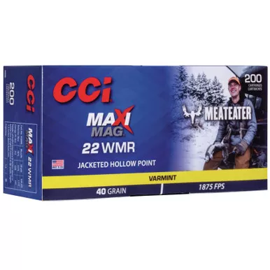 CCI 958ME Maxi-Mag Meat Eater 22 Mag 40 GR JHP 200 Rounds