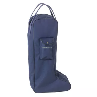 CENTAUR Solid Lined Navy Tall Boot Bag (464613NAVY-TLBT)