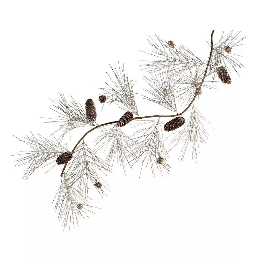 Champagne Spruce and Pinecone Garland