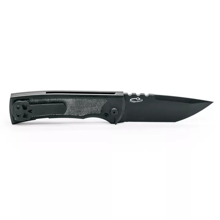 Chaves Knives Redencion Flipper Black Micarta Folding Knife