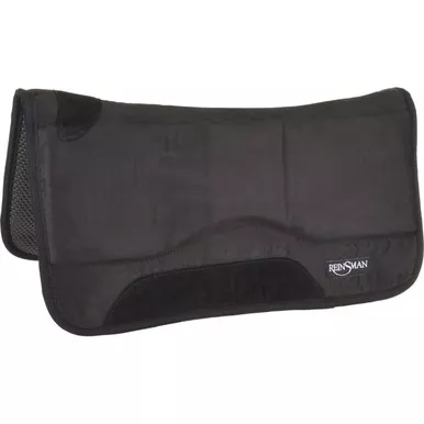 CIRCLE Y Black Square Swayback Contour Pad (44770T)