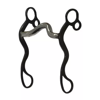 CIRCLE Y Solid Shank Ported Sweet Iron Curb Bit (DR054)
