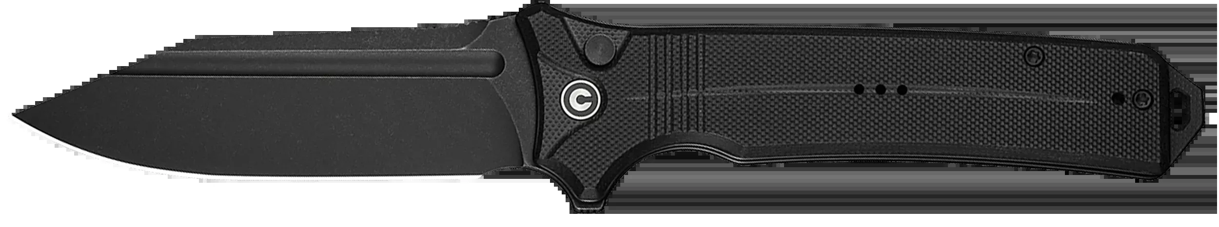 Civivi Knives Neurohaptic Button Lock Flipper EDC Folding Knife, Nitro-V Blade, Black G10 – C23080-1