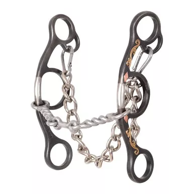 CLASSIC EQUINE Sherry Cervi Short Shank Twisted Wire Dogbone Thick Barrel Bit (BBIT3SSG22SS)