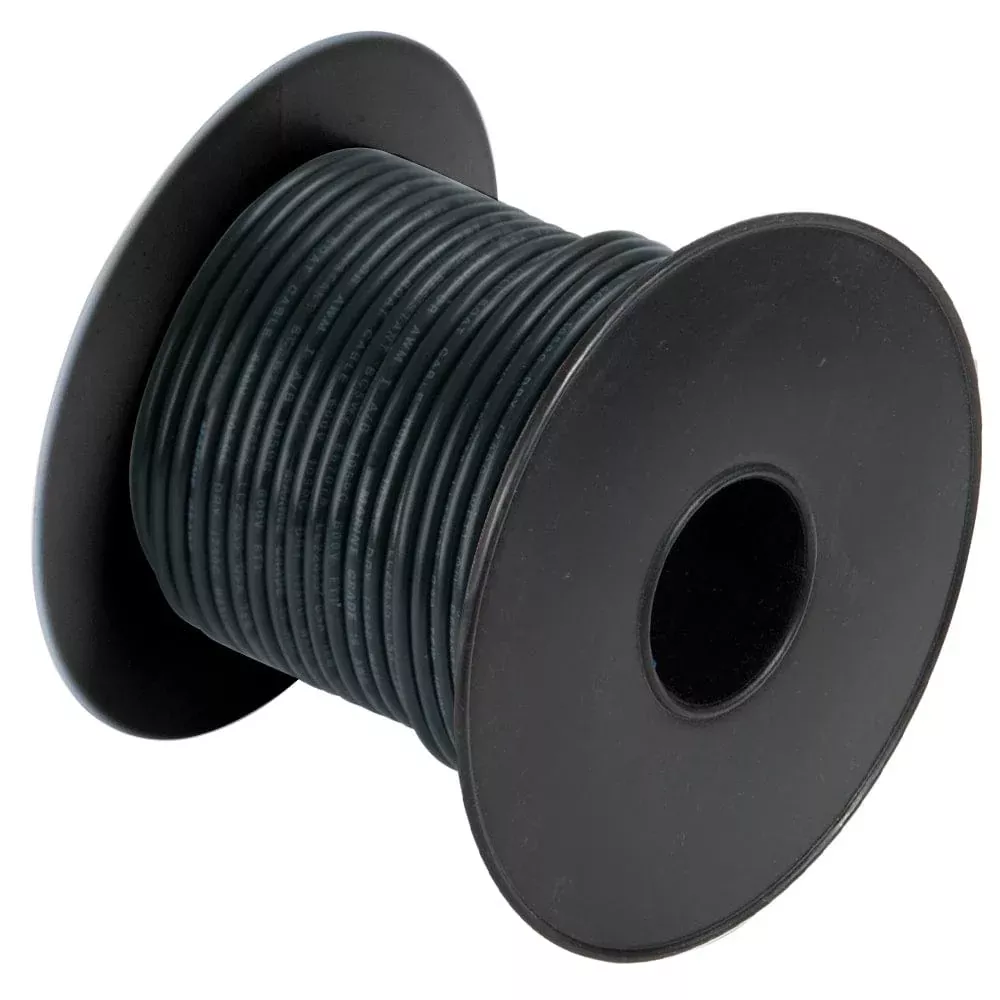 Cobra Wire 18 Gauge Flexible Marine Wire – Black – 250′