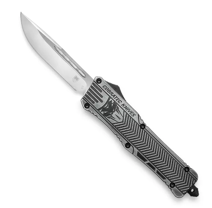 CobraTec Large CTK-1 Dagger Not Serrated Knife – Stonewash #LSWCTK-1LDAGNS
