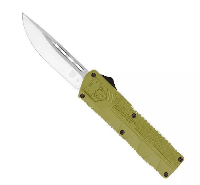 CobraTec Lightweight Drop Not Serrated Knife – OD Green #ODCTLWDNS