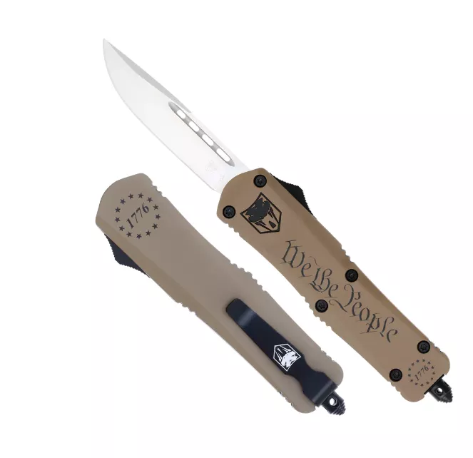 CobraTec Medium FS-3 Dagger Not Serrated Knife – We The People #MWTPFS-3DAGNS