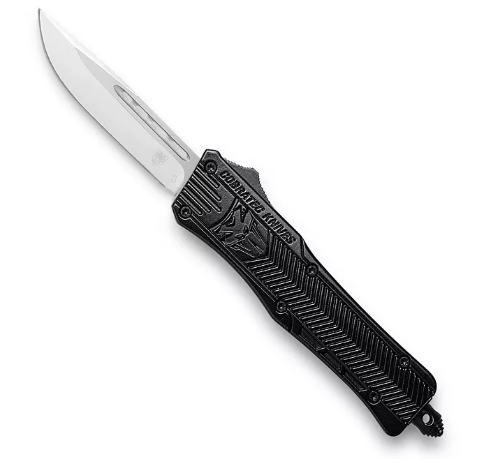 CobraTec Small CTK-1 Drop Not Serrated Knife – Black #SBCTK-1SDNS