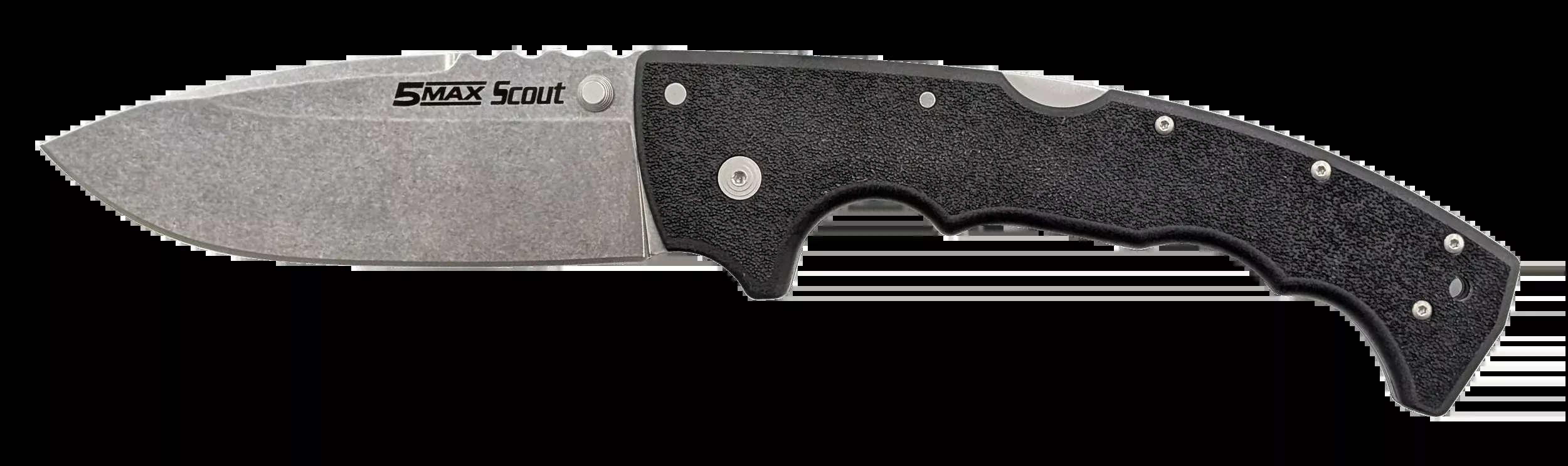 Cold Steel 5-Max Scout Folding Knife Drop Point S35VN Stonewashed Blade G10 Handle CSFL50MXST