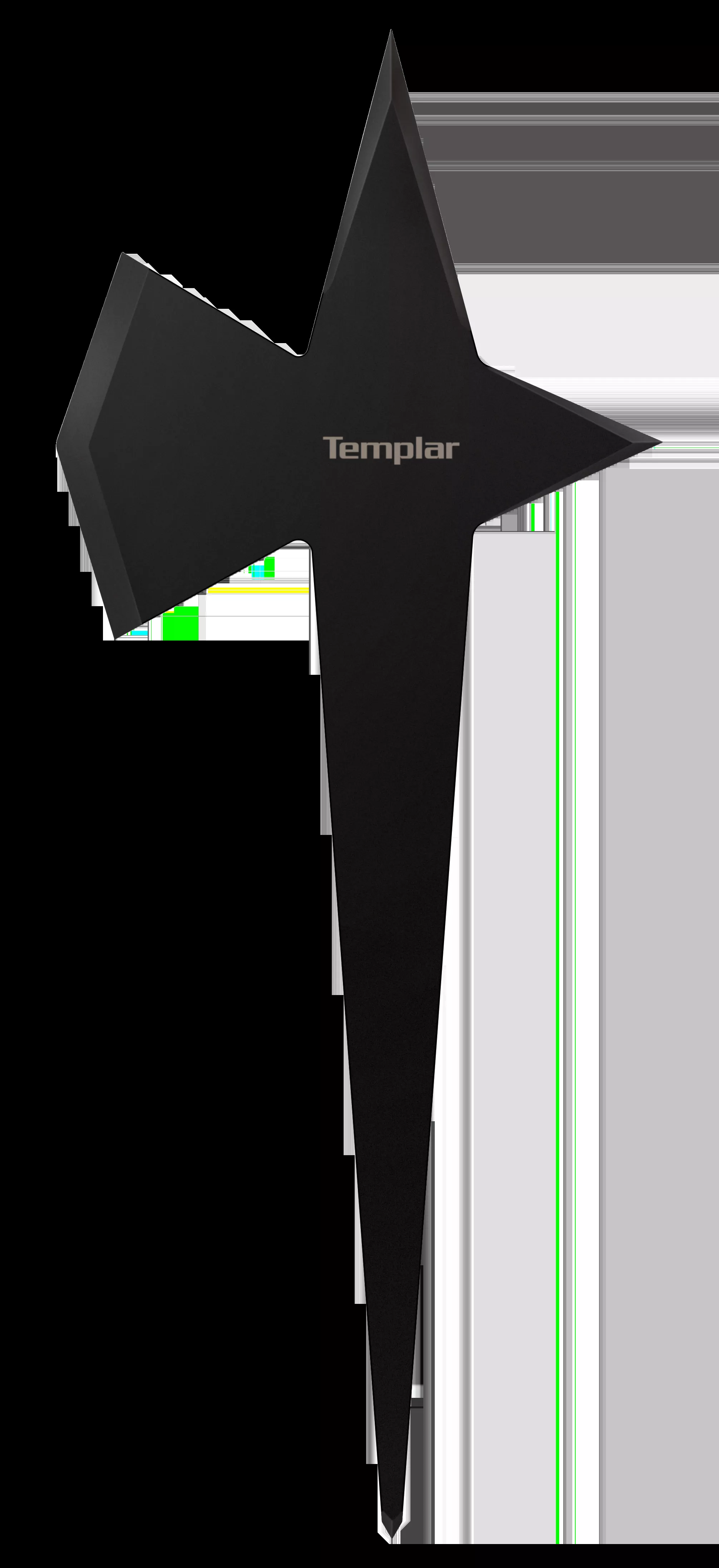 Cold Steel Templar Thrower 1050 High Carbon Blade 14" Long