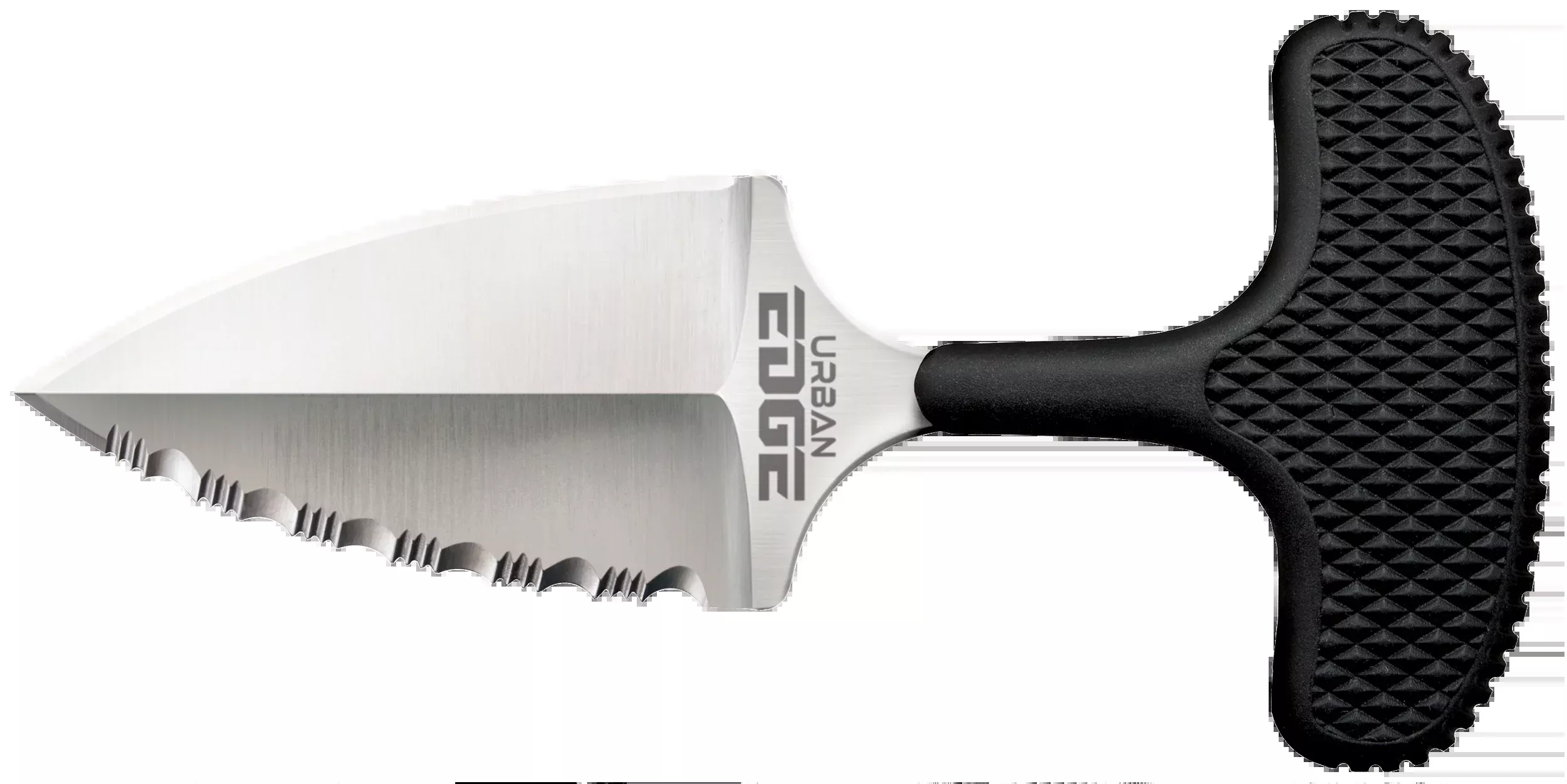 Cold Steel Urban Edge Push Dagger, 2.5 in AUS-8A Combo Blade, Kray-Ex Handle, CS43XLS