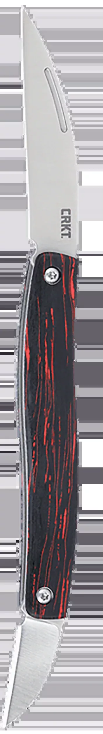 Columbia River CRKT Forebear 2-Blade Slipjoint Folding Knife, 12C27 Wharncliffe, Red/Black G10, 4810