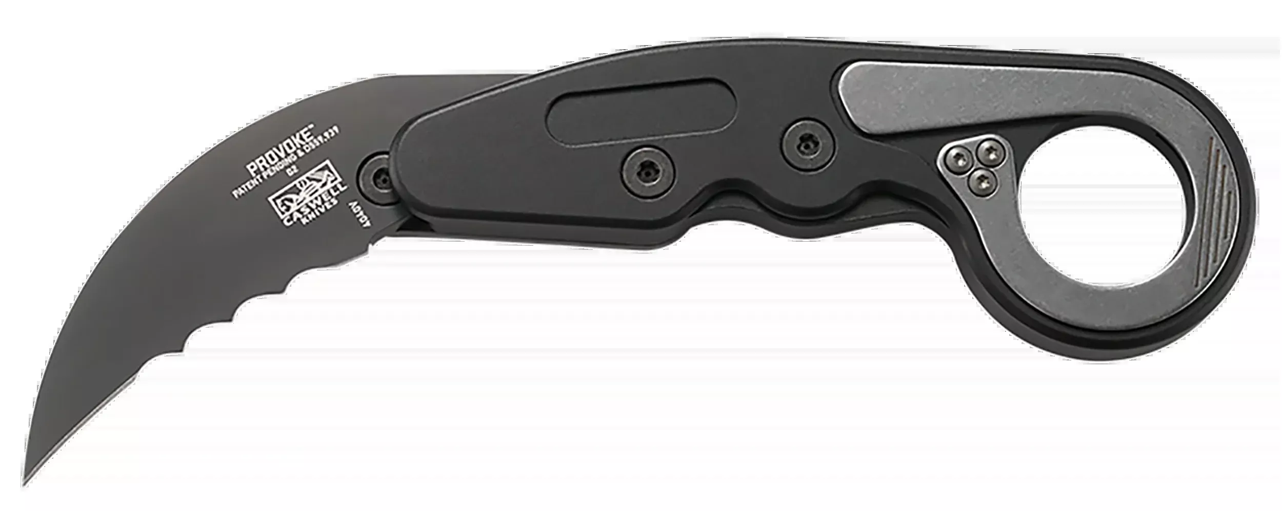 Columbia River Provoke Kinematic Folding Karambit Knife, D2, Veff Serrations – 4040V