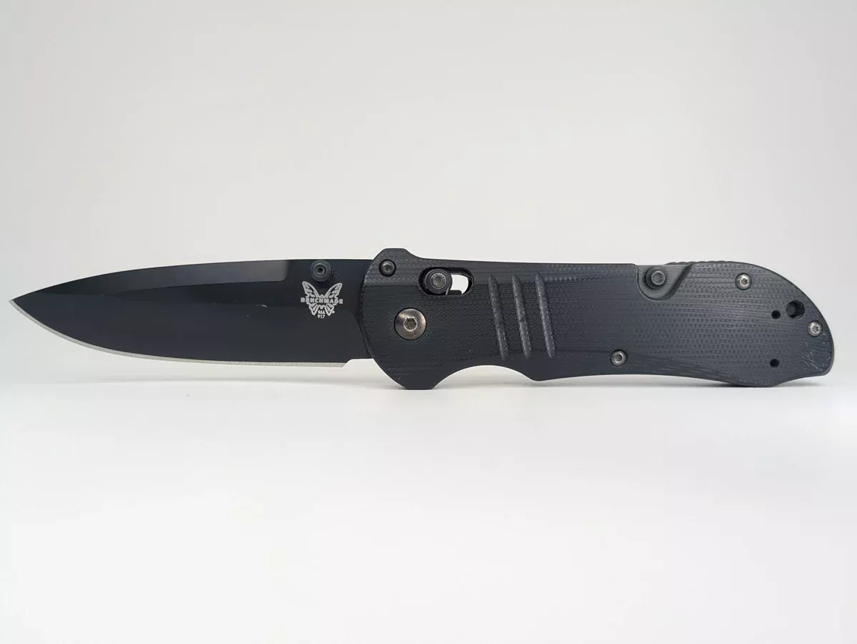 *Consignment* Benchmade 917 Triage Black Axis Lock Folding Knife w/ Seatbelt Cutter