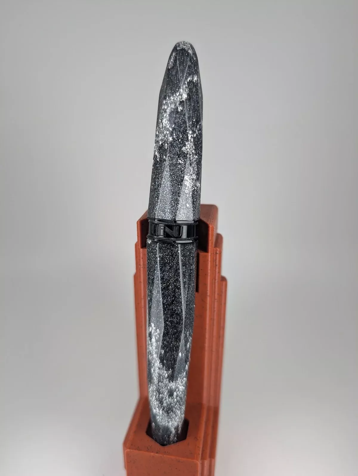*Consignment* Benu Briolette Silver Ore Fountain Pen Broad Nib