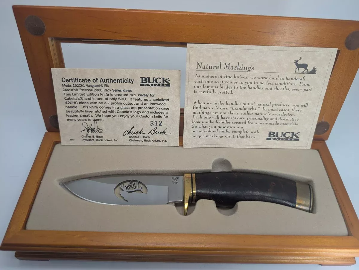 *Consignment* Buck Knives Cabela’s Exclusive Vanguard Elk