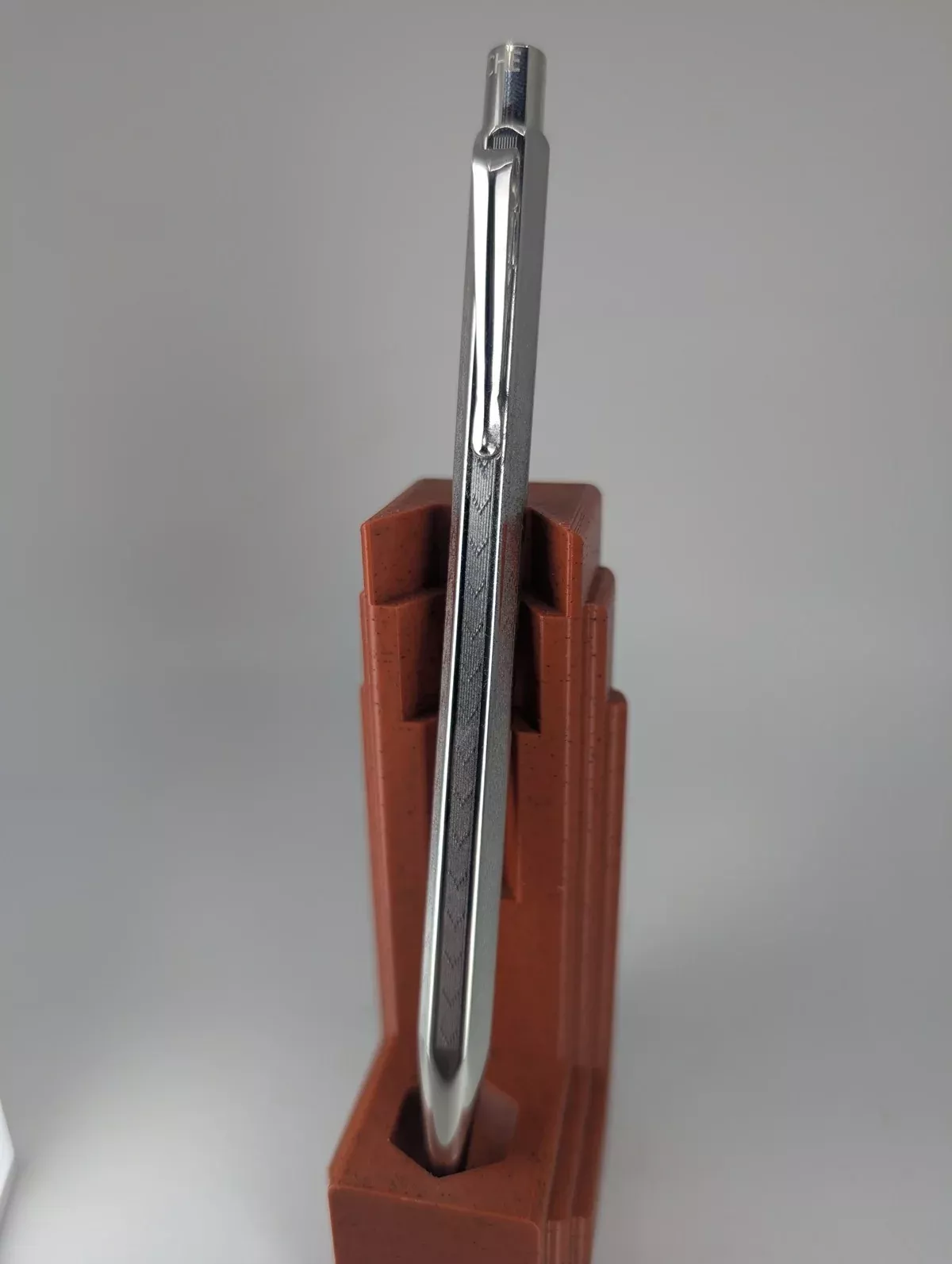 *Consignment* Caran d’Ache Ecridor Chevron Silver Plated Mechanical Pencil