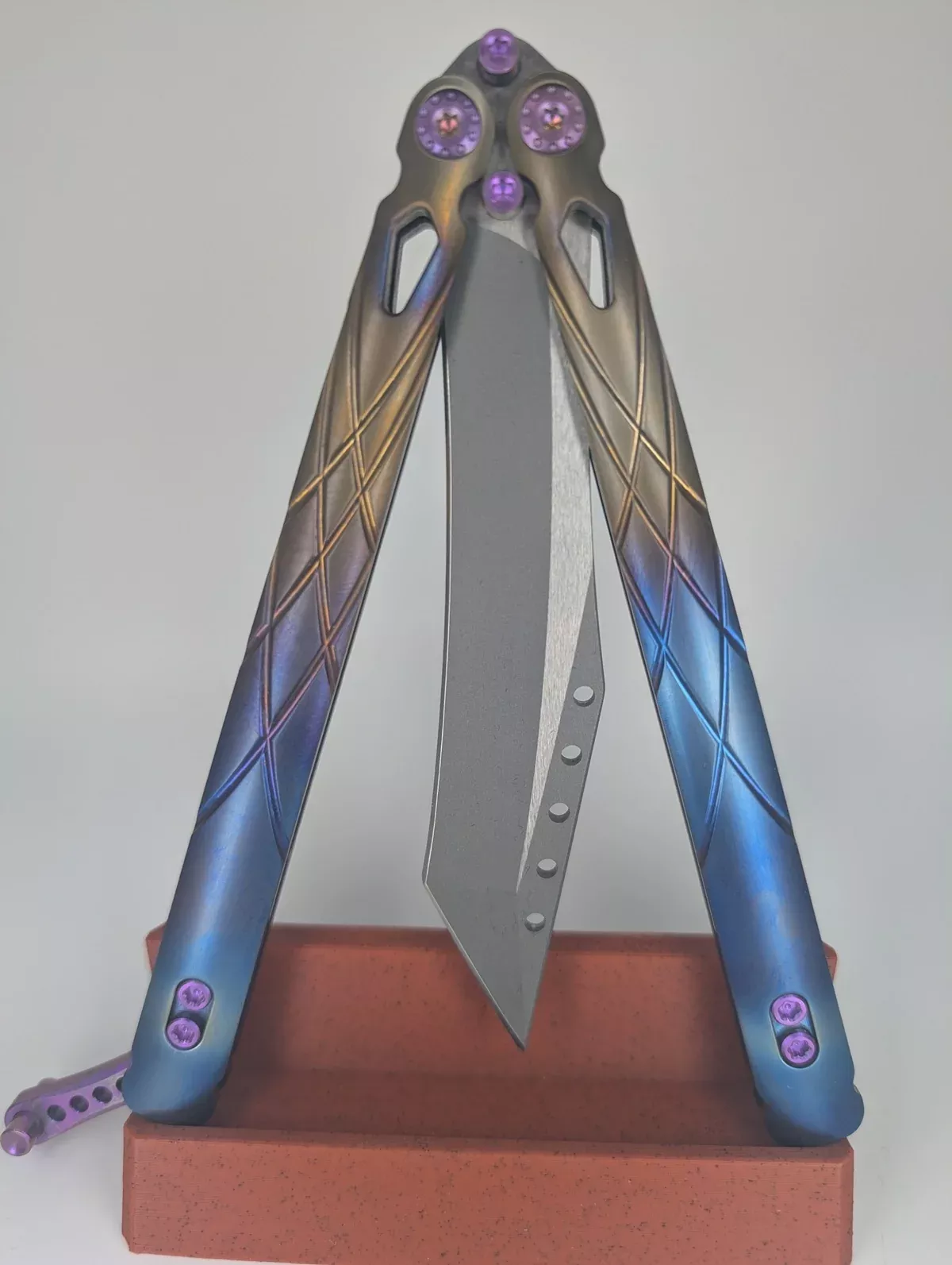 *Consignment* Elite Outfitting Solutions x PVK Villain Flame Live Blade Balisong
