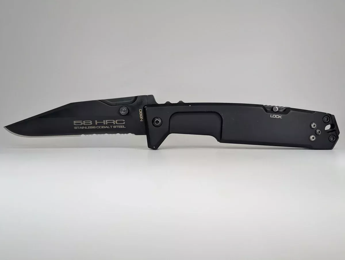 *Consignment* Extrema Ratio M.P.C. Black Back Lock Partial Serrated Folding Knife