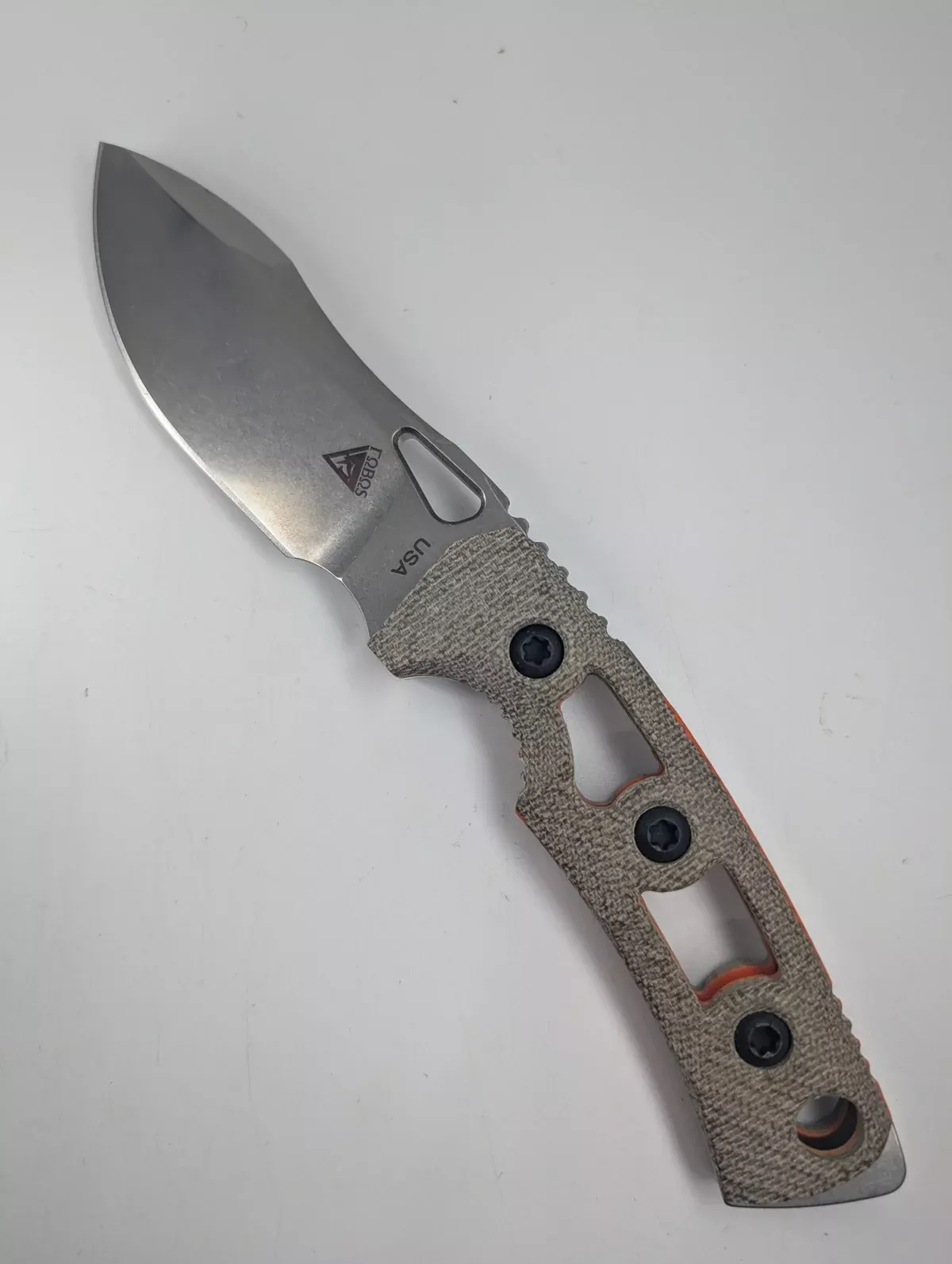 *Consignment* Fobos Knives Tier 1 Mini Mini OD Green Micarta Fixed Blade Knife