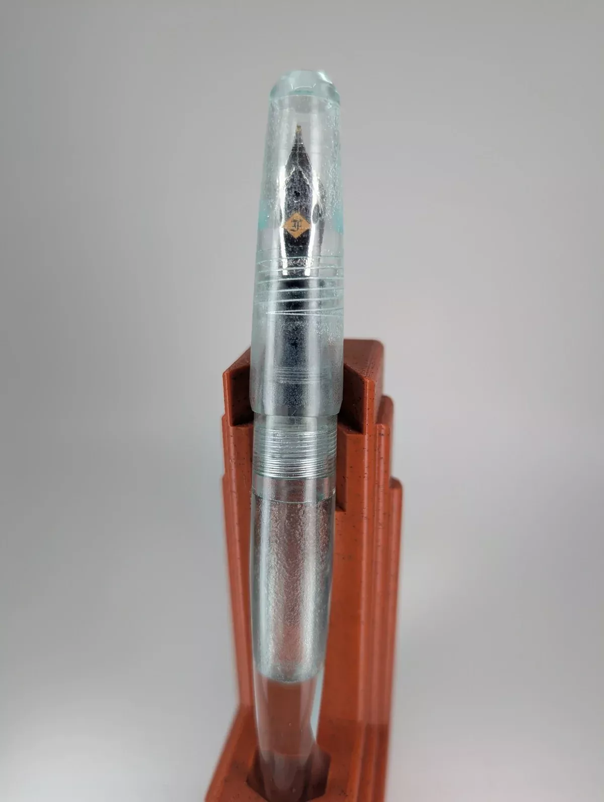 *Consignment* Franklin Christoph 66 Pocket Solid Ice Fountain Pen 14k Gold Fine Flex Nib