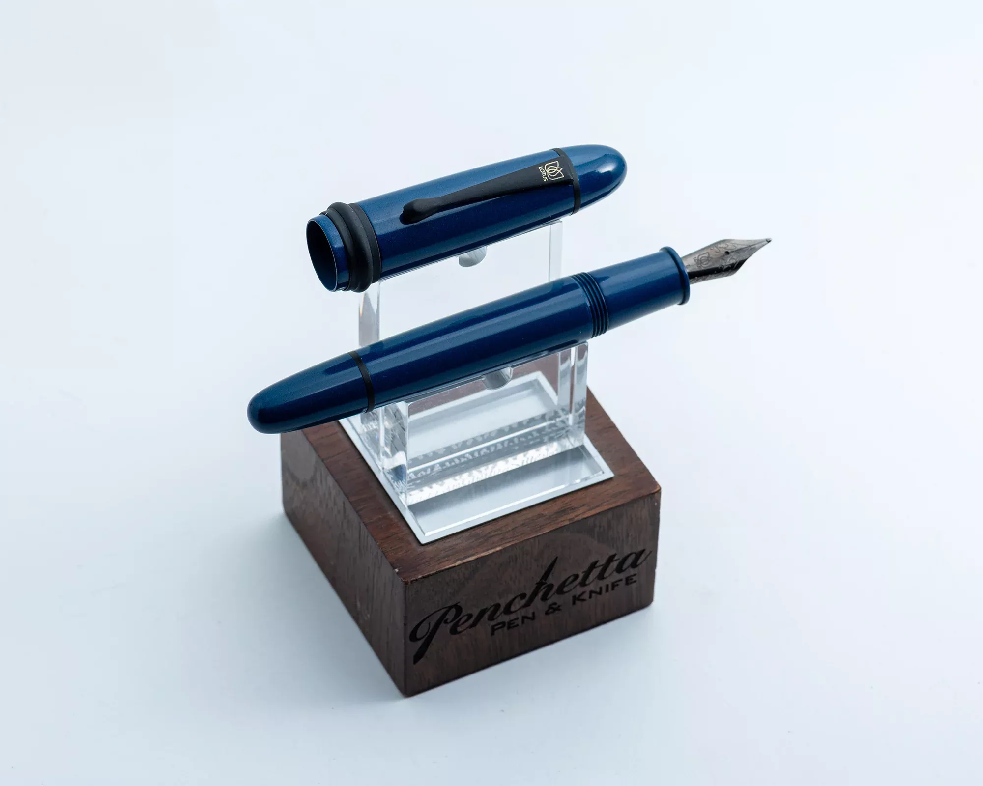 *Consignment* Lotus Pens “Flood 19” S/E (B) – Blue Nikko Ebonite
