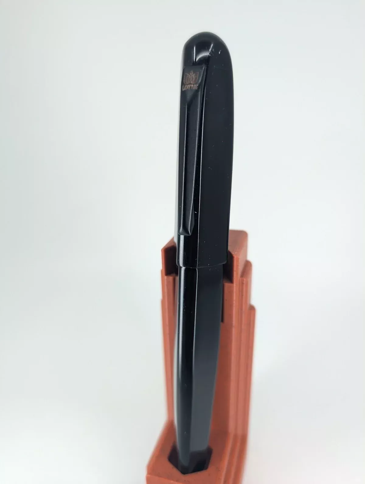 *Consignment* Lotus Pens Trikone Black Fountain Pen Fine Nib