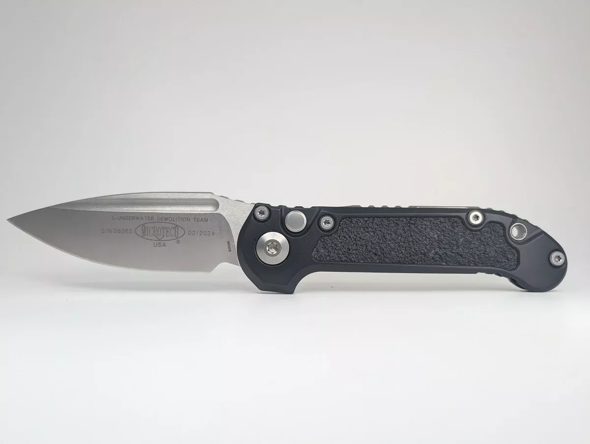 *Consignment* Microtech L.U.D.T. Black Auto Folding Knife
