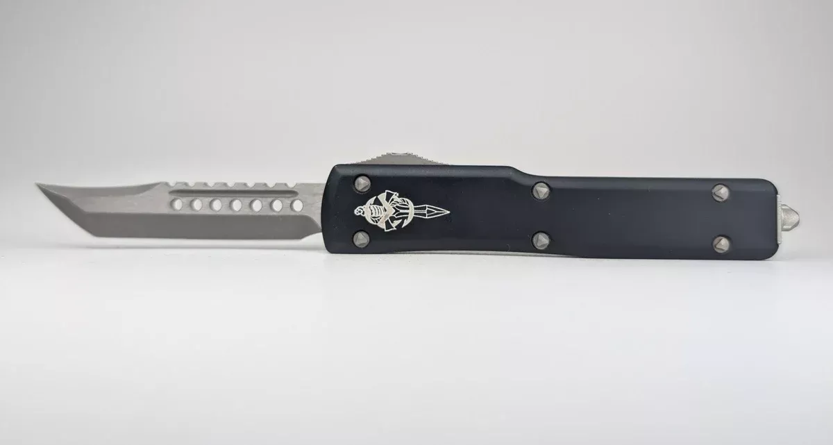 *Consignment* Microtech UTX-70 Hellhound Apocalyptic Out the Front Knife