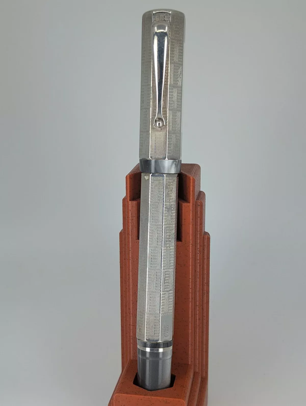 *Consignment* Montegrappa Privilege Deco Sterling Silver Rollerball Pen